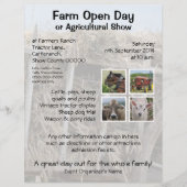 Boerderij open dag of landbouwshow flyer (Voorkant)
