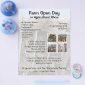 Boerderij open dag of landbouwshow flyer (Enkel)