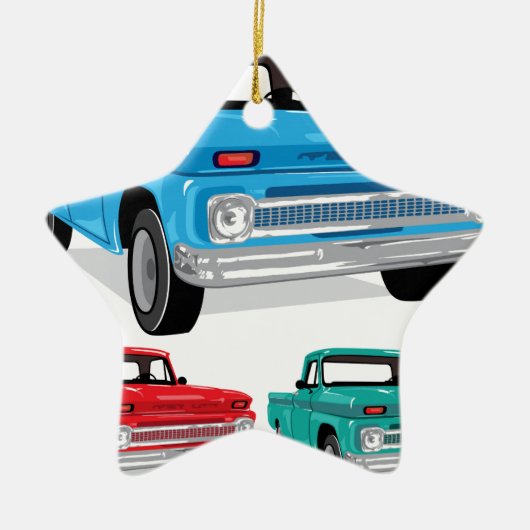 Boerderij ophalen keramisch ornament (Voorkant)