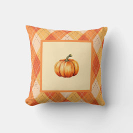 Boerderij Oranje Pompoen Eenvoudig Herfst Accent Kussen