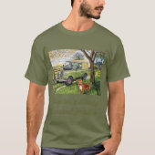 "Boerderij" oude stijl Land Rover T-shirt (Voorkant)