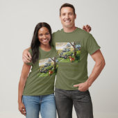 "Boerderij" oude stijl Land Rover T-shirt (Unisex)