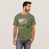 "Boerderij" oude stijl Land Rover T-shirt (Voorkant volledig)