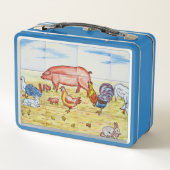  boerderij ouderwets varkenseendenlam (Achterkant)