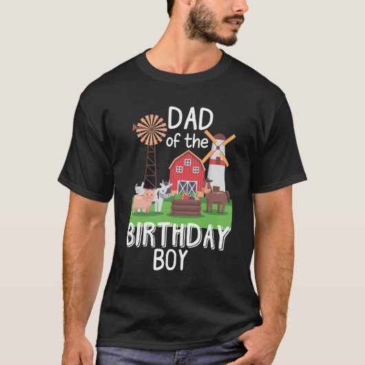 Boerderij Pap Birthday Boy Moeder Animal love Kind T-shirt (Voorkant)