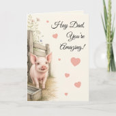 Boerderij papa geweldige Vaderdag Kaart (Voorkant)