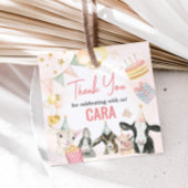 Boerderij Partij Dieren Verjaardag Party Square Bedankjes Labels