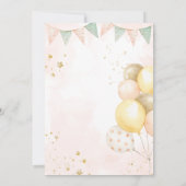 Boerderij Partij Dieren Verjaardagsfeest Kaart (Achterkant)