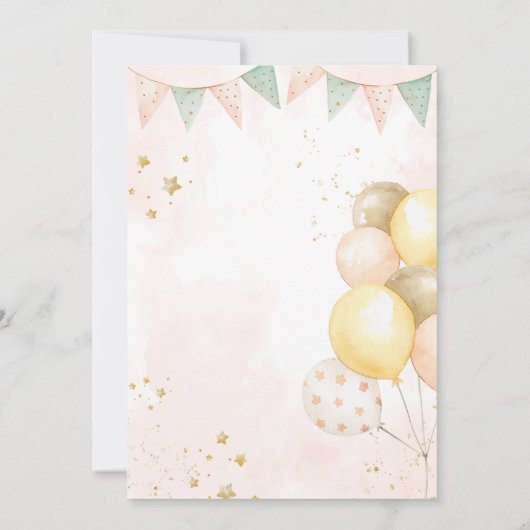 Boerderij Partij Dieren Verjaardagsfeest Kaart (Achterkant)