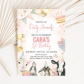 Boerderij Partij Dieren Verjaardagsfeest Kaart