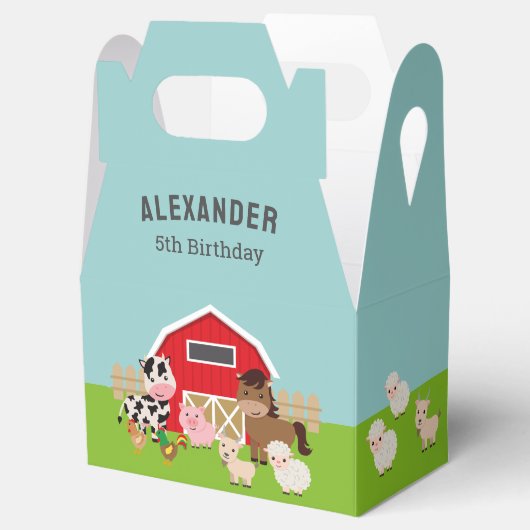 BOERDERIJ PARTIJINVITATIE BEDANKDOOSJES (Geopend)