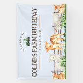 Boerderij Party Banner - Huisdieren Zoo Boerderij (Verticaal)
