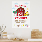 Boerderij party sign, Boerderij jarig welkomstbord Poster (Keuken)