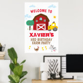 Boerderij party sign, Boerderij jarig welkomstbord Poster (Thuiskantoor)