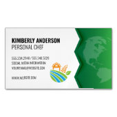 Boerderij pictogram | Groene Aarde Magnetisch Visitekaartje (Voorkant)