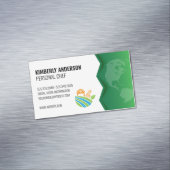 Boerderij pictogram | Groene Aarde Magnetisch Visitekaartje (Voorbeeld)