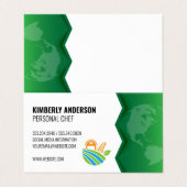 Boerderij pictogram | Groene Aarde Visitekaartje (Buitenkant ongevouwen)