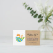 Boerderij pictogram visitekaartje (Staand voorkant)