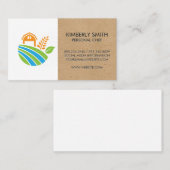 Boerderij pictogram visitekaartje (Voorkant / Achterkant)