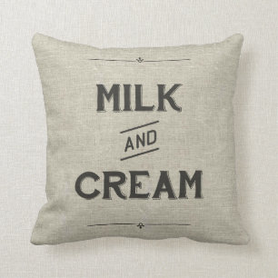  Boerderij Pillow - Melk & Cream Kussen