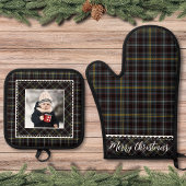 Boerderij Plaid Familiefoto Ovenwant & Pannenlap Set