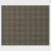 Boerderij  plaid patroon sepia bruin cadeaupapier (Vlak)