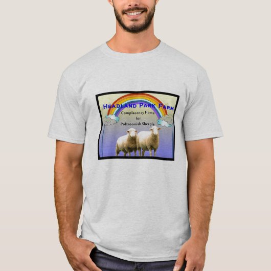 Boerderij Poltroonish Sheeple T-shirt (Voorkant)