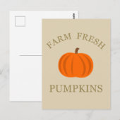 boerderij pompoen briefkaart (Voorkant / Achterkant)