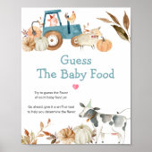 Boerderij pompoen Dierentractor raden het Baby Poster (Voorkant)