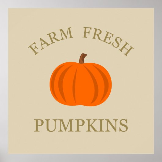 boerderij pompoen poster (Voorkant)