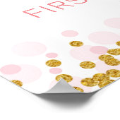 Boerderij pompoen roze vrachtwagen rijden door ver poster (Hoek)