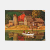 Boerderij Pond Landschap Mead Schaeffer Deurmat (Voorkant)