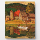 Boerderij Pond Landschap Mead Schaeffer Fotoplaat (Voorkant)