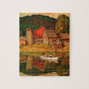 Boerderij Pond Landschap Mead Schaeffer Legpuzzel