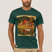 Boerderij Pond Landschap Mead Schaeffer T-shirt (Voorkant)