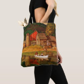 Boerderij Pond Landschap Mead Schaeffer Tote Bag (Dichtbij)