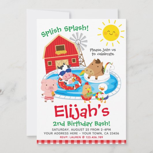 Boerderij, Poolfeest Kaart (Voorkant)