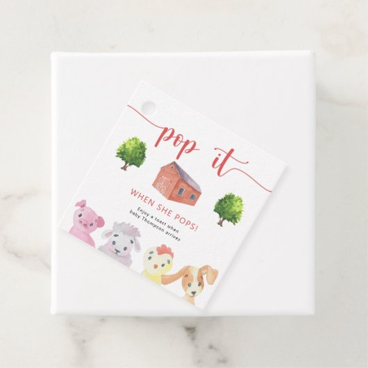 Boerderij - Pop het! Als ze poppen! Bedankjes Labels (In situ)