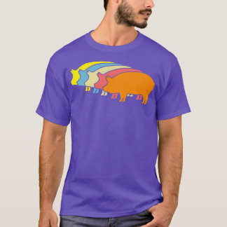 boerderij premie varkensretro varkensvlees t-shirt