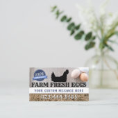 Boerderij - Premium - kwaliteit kipeieren - Modern Visitekaartje (Staand voorkant)