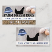 Boerderij - Premium - kwaliteit kipeieren - Modern Visitekaartje (Voorkant / Achterkant)