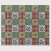 Boerderij Primitief Naaien & Stof Cadeaupapier (Vlak)