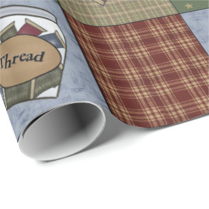 Boerderij Primitief Naaien & Stof Cadeaupapier