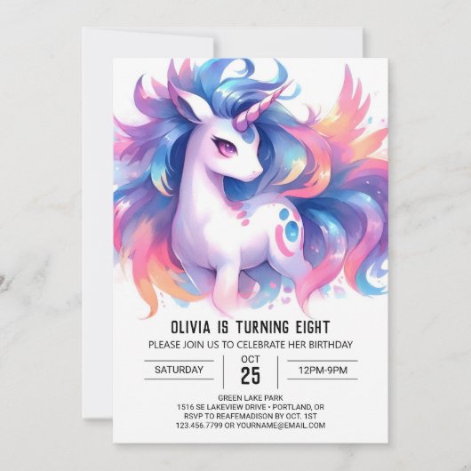 Boerderij Printable Horse Birthday Kaart (Voorkant)