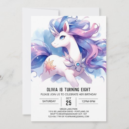 Boerderij Printable Horse Birthday Kaart (Voorkant)
