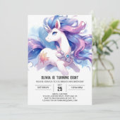 Boerderij Printable Horse Birthday Kaart (Staand voorkant)