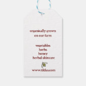 Boerderij Produceert standaard groenten Wortelen A Cadeaulabel (Achterkant)