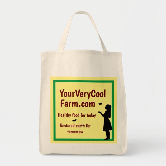 Boerderij promoten 100% katoenkerij tote bag (Voorkant)