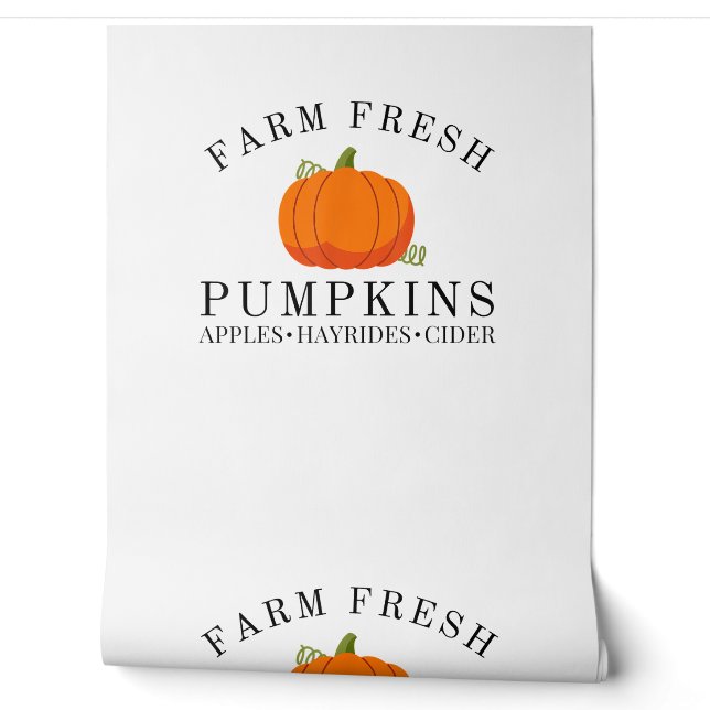 Boerderij Pumpkins Apples Hayrides Cider Thanksgi Behang (Afrollen)