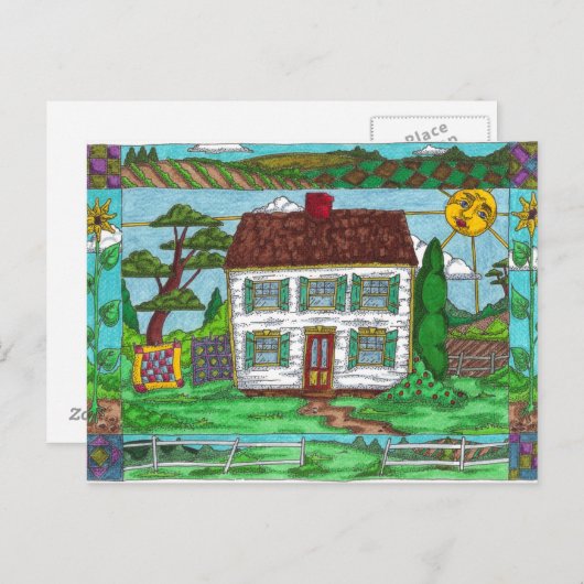 Boerderij Quilts Briefkaarten (Voorkant / Achterkant)